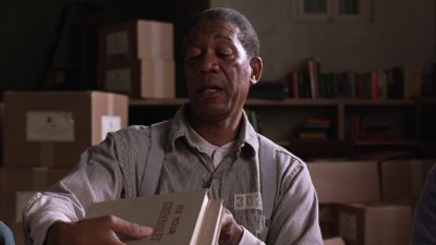 Still from The Shawshank Redemption (1994) that has been tagged with: book