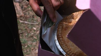 Still from The Shawshank Redemption (1994) that has been tagged with: pie & extreme close-up