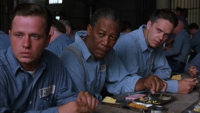 Still from The Shawshank Redemption (1994) that has been tagged with: cafeteria