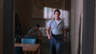 Still from The Shawshank Redemption (1994) that has been tagged with: medium wide & library
