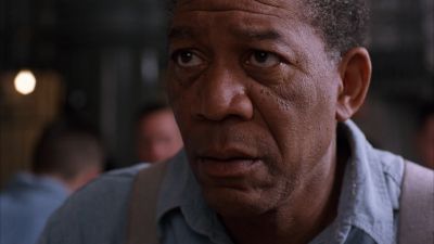 Still from The Shawshank Redemption (1994) that has been tagged with: 36454f & clean single & close-up & day