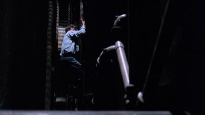 Still from The Shawshank Redemption (1994) that has been tagged with: interior & prison escape & night