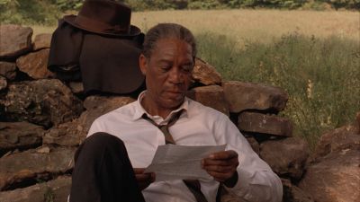 Still from The Shawshank Redemption (1994) that has been tagged with: field & letter