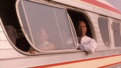 Still from The Shawshank Redemption (1994) that has been tagged with: bus & exterior