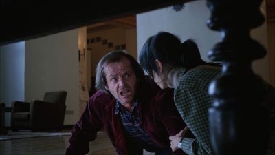 Still from The Shining (1980) that has been tagged with: 977553 & medium wide & day & two-shot