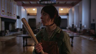 Still from The Shining (1980) that has been tagged with: 714f38 & medium shot & baseball bat & night