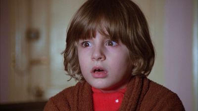 Still from The Shining (1980) that has been tagged with: cb4d5c & medium close-up & night