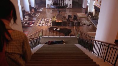 Still from The Shining (1980) that has been tagged with: interior & hotel lobby