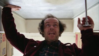 Still from The Shining (1980) that has been tagged with: clean single & low-angle & door handle