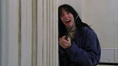 Still from The Shining (1980) that has been tagged with: medium wide & knife