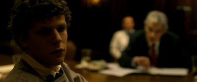 Still from The Social Network (2010) that has been tagged with: b7860b & medium close-up & group-shot & over-the-shoulder