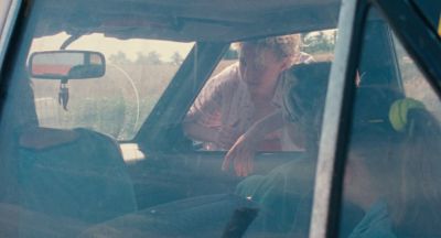 Still from The Wonders (2014) that has been tagged with: over-the-shoulder & window & car & group-shot