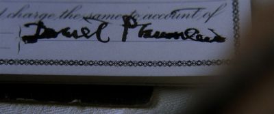 Still from There Will Be Blood (2007) that has been tagged with: handwriting