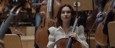 Still from Tár (2022) that has been tagged with: cello & orchestra