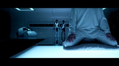 Still from TRON: Legacy (2010) that has been tagged with: 80f9ff & interior
