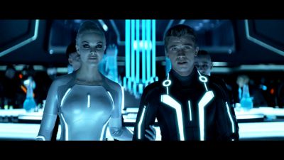 Still from TRON: Legacy (2010) that has been tagged with: interior & two-shot