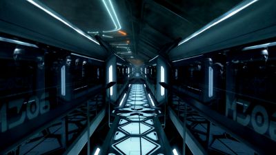 Still from TRON: Legacy (2010) that has been tagged with: 305050 & one-point-perspective