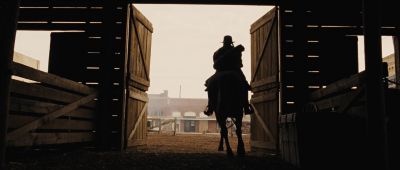 Still from True Grit (2007) that has been tagged with: silhouette