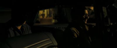 Still from Zodiac (2007) that has been tagged with: backseat & night & car interior & interior